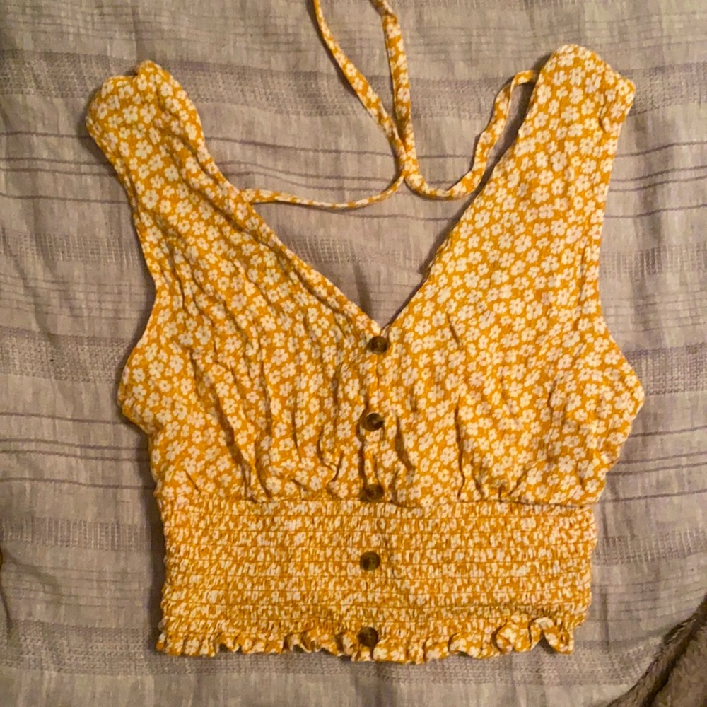 Floral cropped top